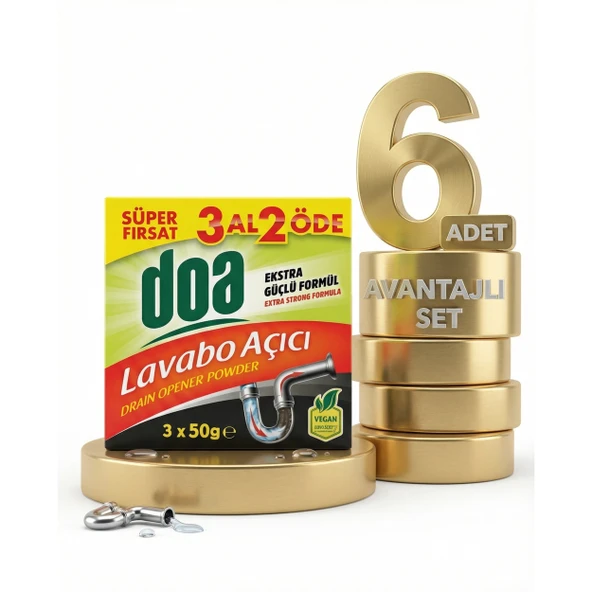 Doa Toz Lavabo Açıcı x6 ürün görseli 1
