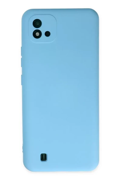 Newface Realme C11 2021 Kılıf Nano içi Kadife Silikon - Mavi ürün görseli 1