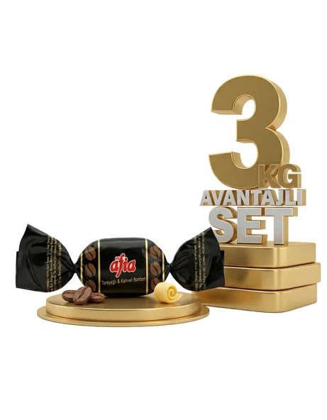 Afia Tereyağlı ve Kahveli Şeker 3x1 Kg ürün görseli 1