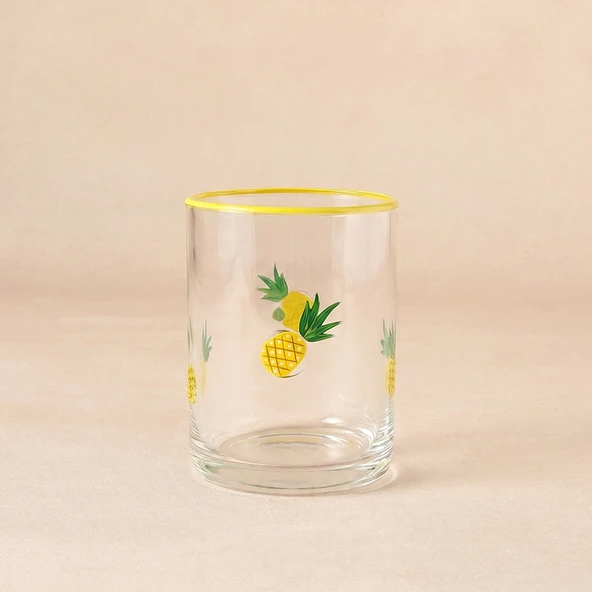 Karaca Pineapple Meşrubat Bardağı 420 ml Sarı ürün görseli 1