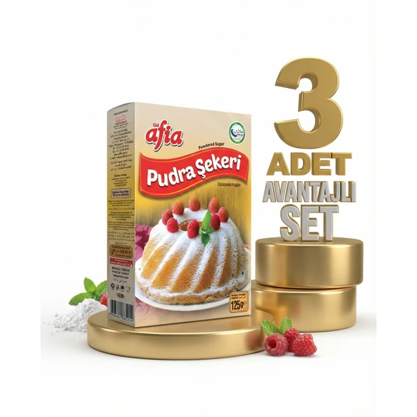 Afia Pudra Şekeri 3x125 Gr - Resim 2