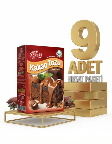 Afia Kakao Tozu 9x100 Gr - Resim 2
