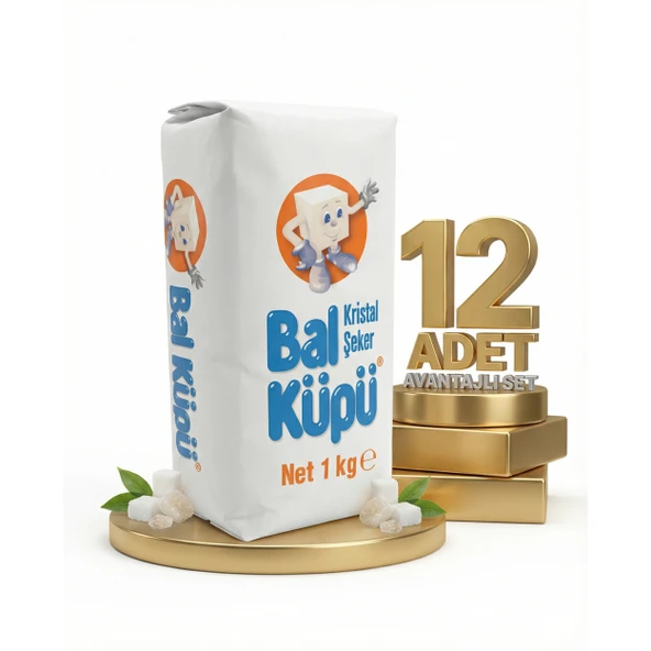 Balküpü Toz Şeker 12x1 Kg ürün görseli 1