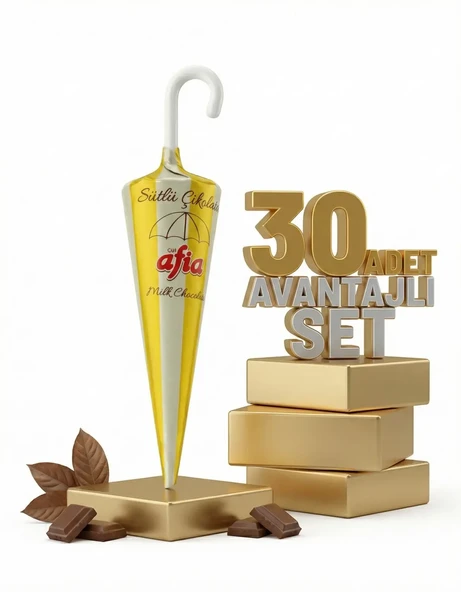 Afia Şemsiye Çikolata 30x25 Gr - Resim 4