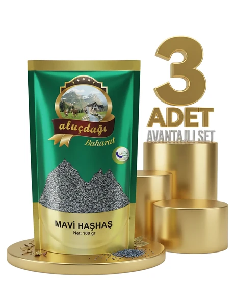 Aluçdağı Mavi Haşhaş 3x100 Gr - Resim 2