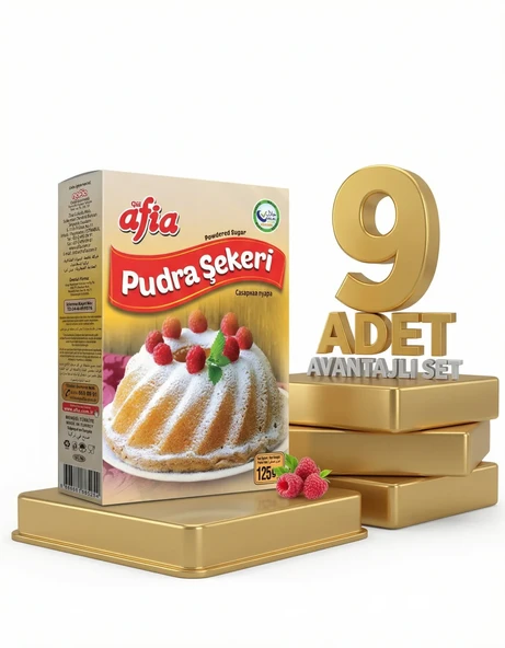 Afia Pudra Şekeri 9x125 Gr - Resim 2