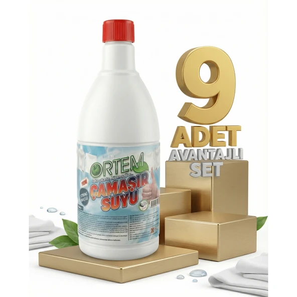 Ortem Çamaşır Suyu 9x1 Kg ürün görseli 1