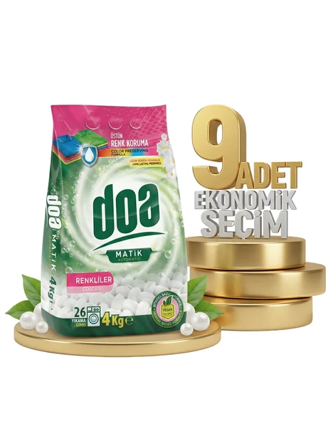 Doa Matik Deterjan Renkliler 9x4 Kg - Resim 2