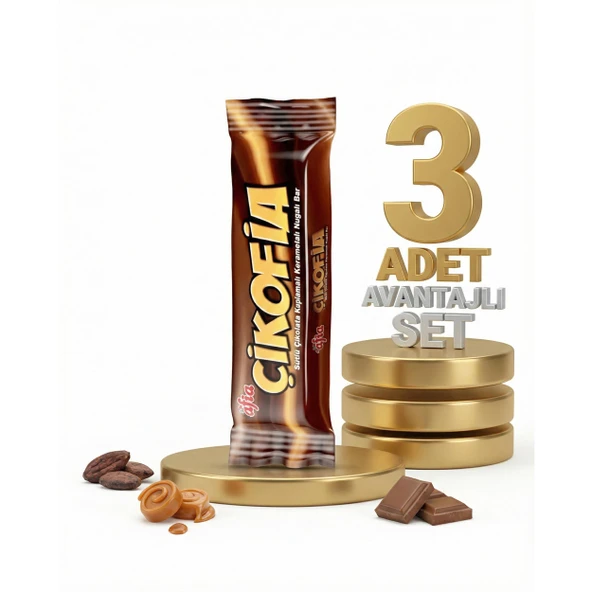 Afia Çikofia Sütlü Çikolata Kaplamalı Bar 3x40 Gr ürün görseli 1