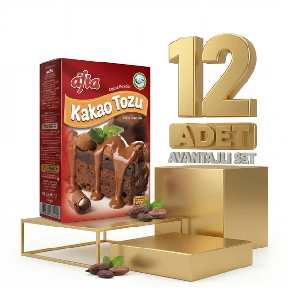 Afia Kakao Tozu 12x100 Gr - Resim 2