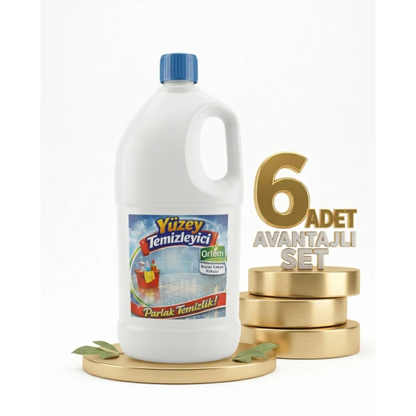 Ortem Beyaz Sabun Kokulu Yüzey Temizleyici 6x2,5 Kg ürün görseli 1