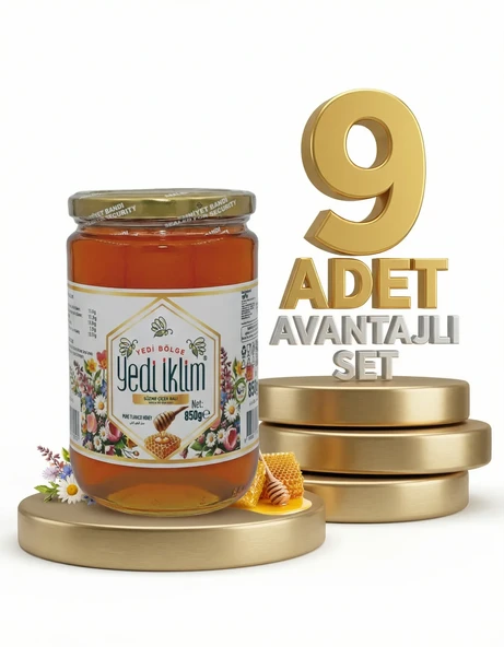 Afia Yedi İklim Süzme Çiçek Bal 9x850 Gr ürün görseli 1