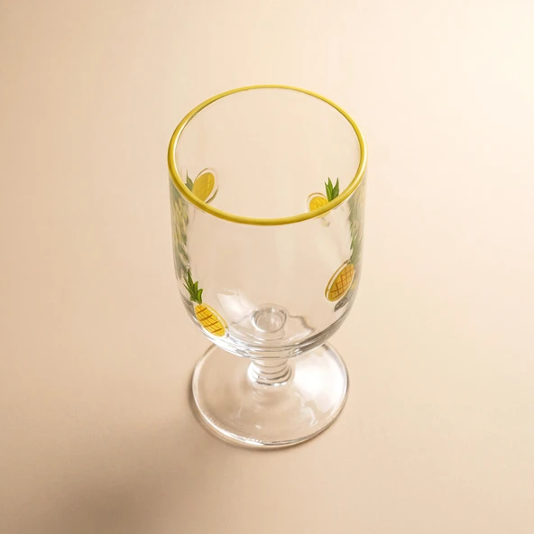 Karaca Pineapple Kadeh 390 ml Sarı - Resim 3