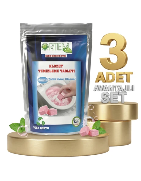 Ortem Klozet Temizleme Tableti x3 - Resim 2