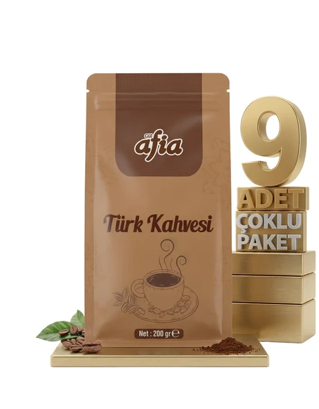 Afia Türk Kahvesi 9x200 Gr ürün görseli 1