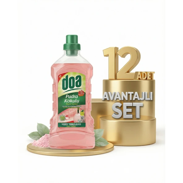 Doa Yüzey Temizleyici Pudra Kokulu 12x2,5 Lt ürün görseli 1