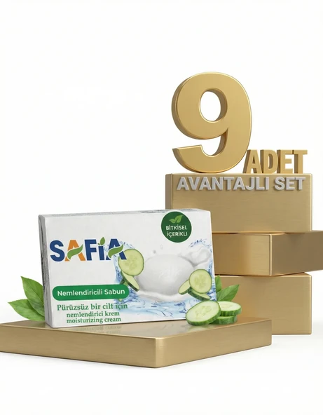 Safia Salatalık Nemlendirici Sabun 9x90 Gr ürün görseli 1