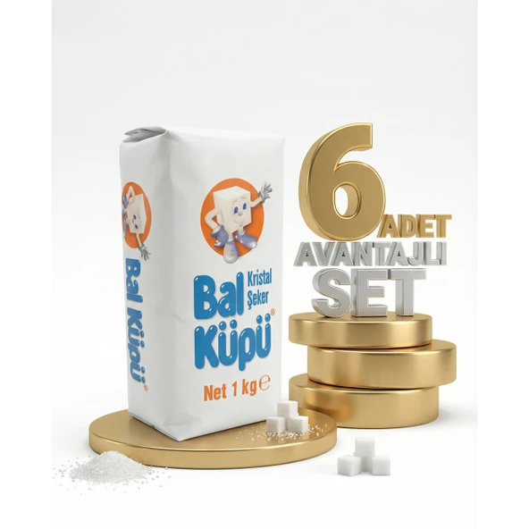 Balküpü Toz Şeker 6x1 Kg ürün görseli 1