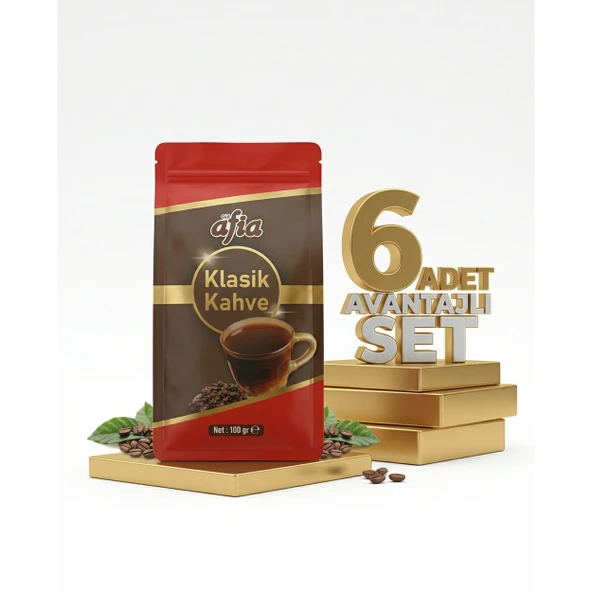 Afia Klasik Kahve 6x100 Gr ürün görseli 1