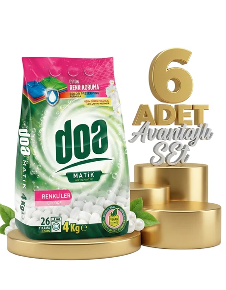 Doa Matik Deterjan Renkliler 6x4 Kg ürün görseli 1