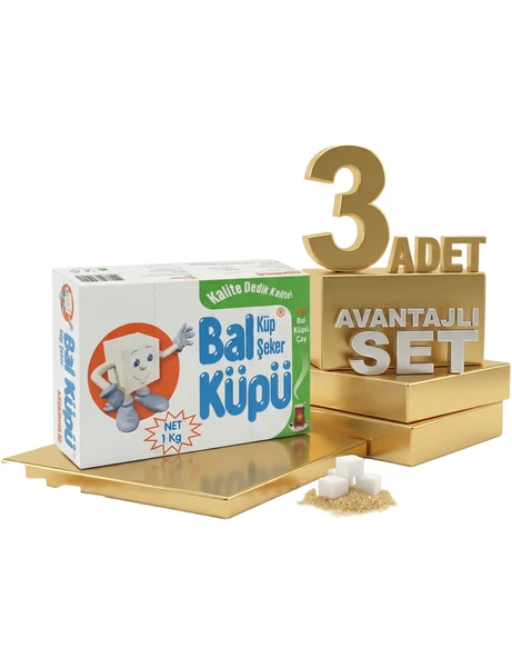 Balküpü Küp Şeker 3x1 Kg - Resim 2