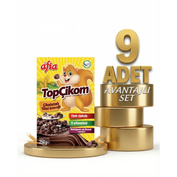Afia Topçikom Çiko Tahıl Gevreği 9x250 Gr ürün görseli 1