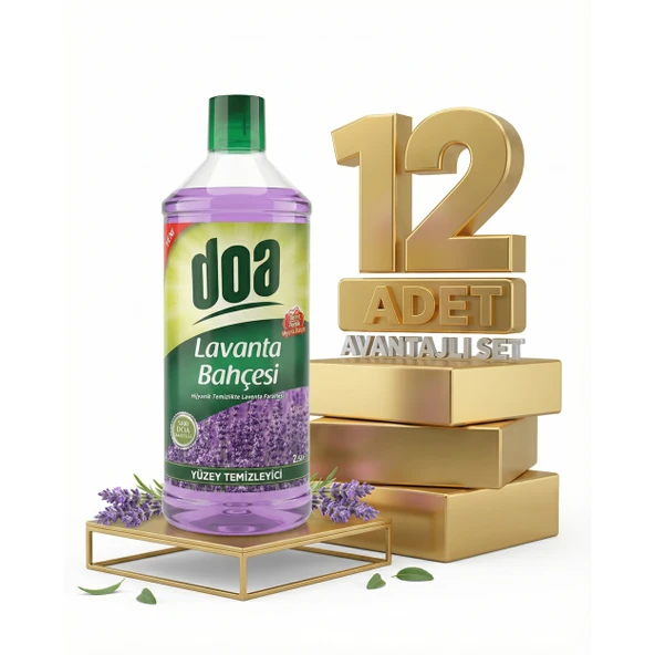 Doa Yüzey Temizleyici Lavanta Bahçesi 12x2,5 Lt ürün görseli 1