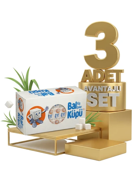 Balküpü Elite Küp Şeker 3x750 Gr ürün görseli 1