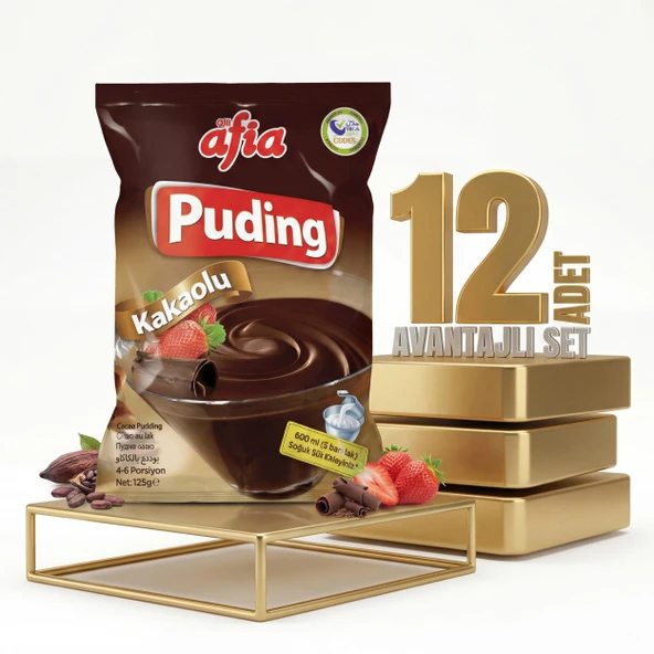 Afia Kakaolu Puding 12x125 Gr ürün görseli 1
