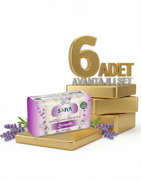 Safia Lavanta Güzellik Sabunu 6x275 Gr ürün görseli 1