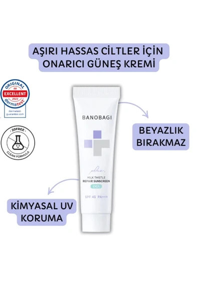 Milk Thistle Onarıcı Cica Güneş Kremi Plus SPF45 PA+++ 50ml F7363AXNS ürün görseli 1