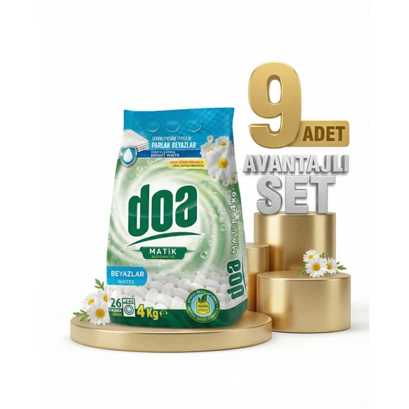 Doa Matik Deterjan Beyazlar 9x4 Kg - Resim 2