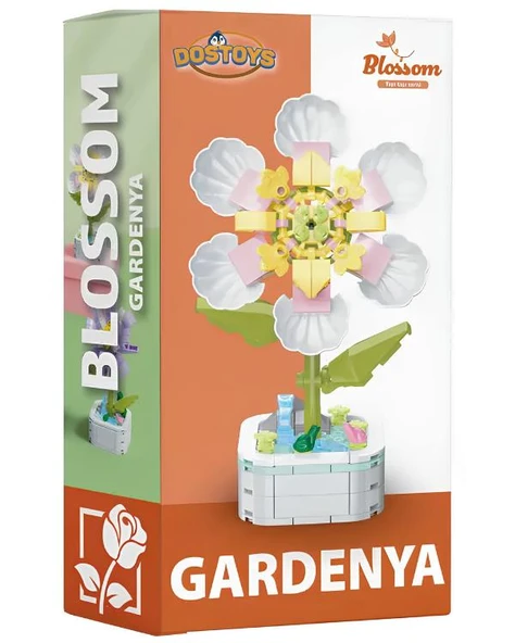 Dostoys Yapı Taşı Serisi Çiçek Yapım Seti Gardenya ürün görseli 1