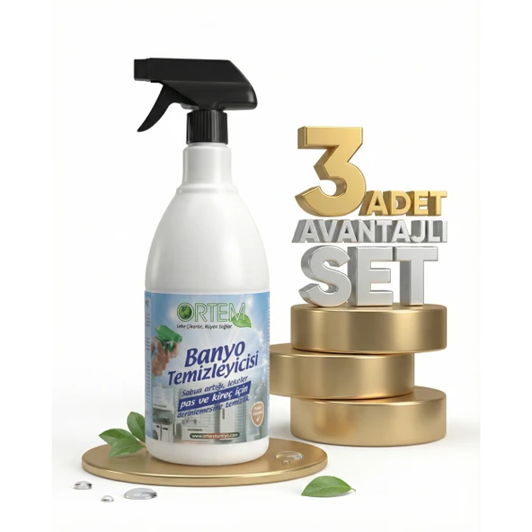 Ortem Banyo Temizleyici 3x750 Ml ürün görseli 1