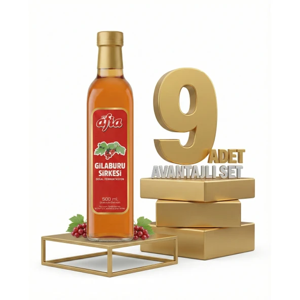 Afia Gilaburu Sirkesi Şişe 9x500 Ml - Resim 2