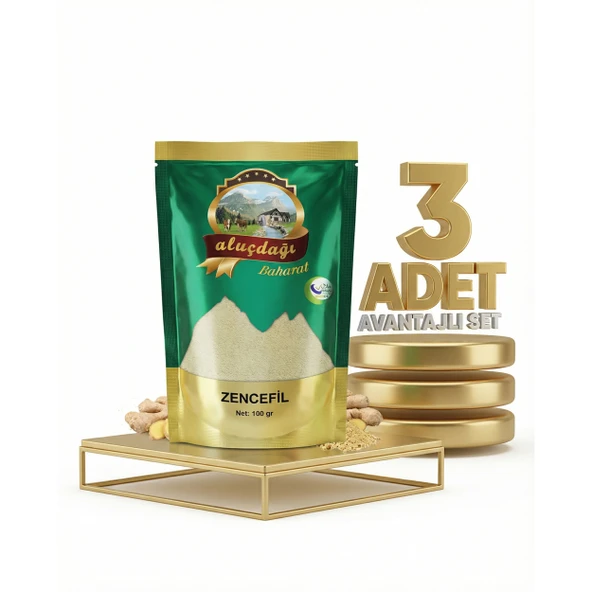 Aluçdağı Zencefil 3x100 Gr ürün görseli 1