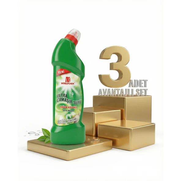 Worldchem Ultra Çamaşır Suyu 3x750 Ml ürün görseli 1