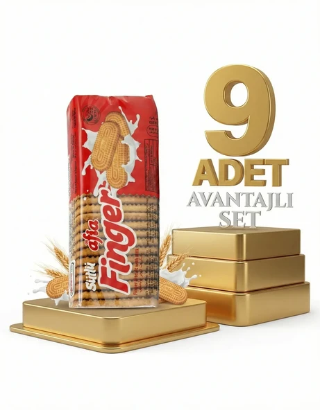 Afia Sütlü Finger Bisküvi 9x140 Gr - Resim 2