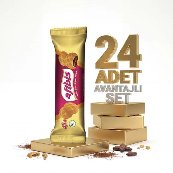 Afia Afibis Kakao Krema Dolgulu Bisküvi 24x75 Gr ürün görseli 1