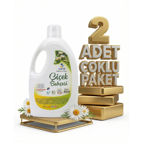 Safia Çiçek Bahçesi Sıvı El Sabunu 2x2,5 Lt ürün görseli 1