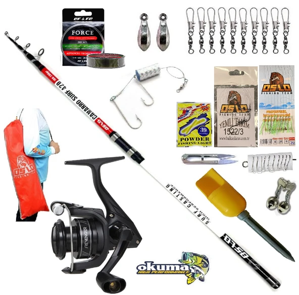Okuma Revenger Rv-8000A 420cm 100-200gr Camarro Profesyonel Kıyı Olta Takımı Seti ürün görseli 1