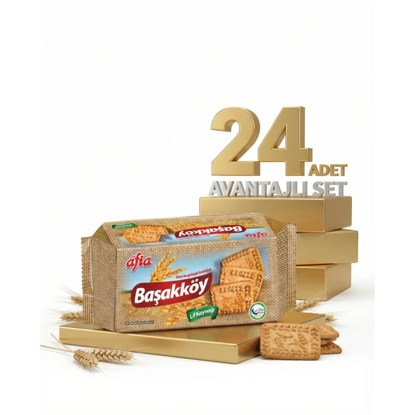 Afia Başakköy Tam Buğdaylı Bisküvi 24x110 Gr ürün görseli 1