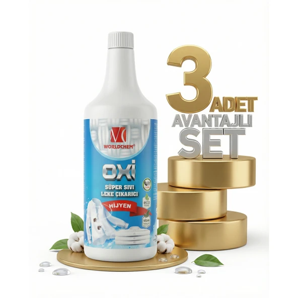 Worldchem Oxı Leke Çıkarıcı 3x1 Lt ürün görseli 1