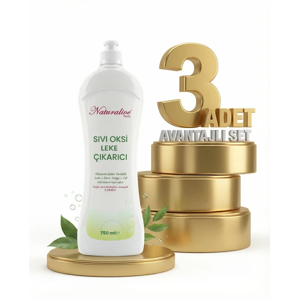 Naturalive Oksi Sıvı Leke Çıkarıcı 3x750 Ml ürün görseli 1