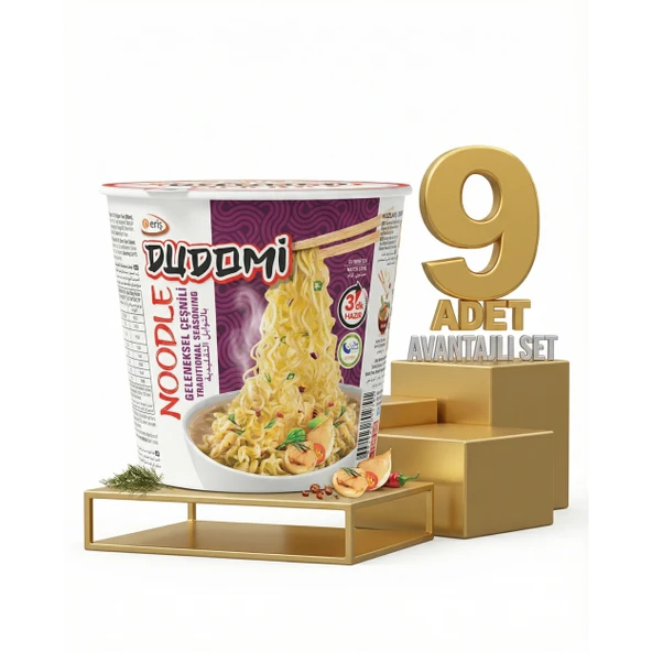 Dudomi Bardak Geneksel Çeşnili Noodle 9x60 Gr ürün görseli 1