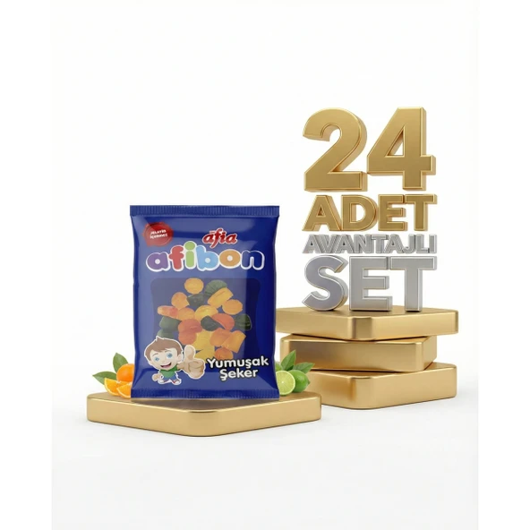 Afia Afibon Yumuşak Şeker 24x80 Gr ürün görseli 1