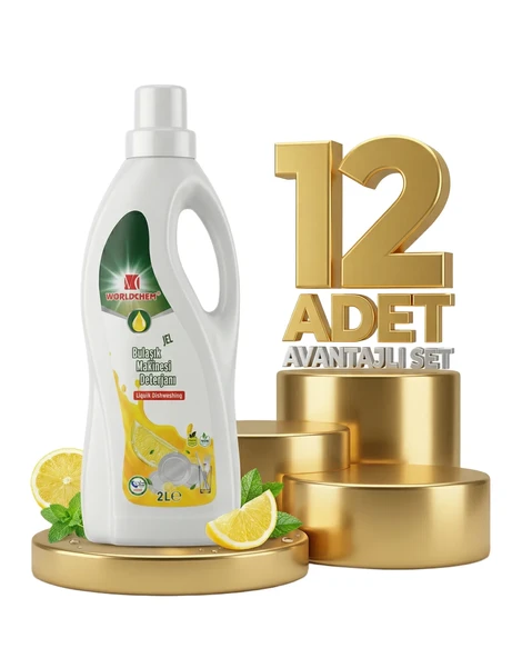 Worldchem Bulaşık Makine Deterjanı 12x2 Lt - Resim 2
