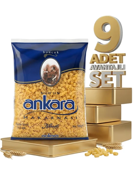 Ankara Boncuk Makarna 9x500 Gr - Resim 2