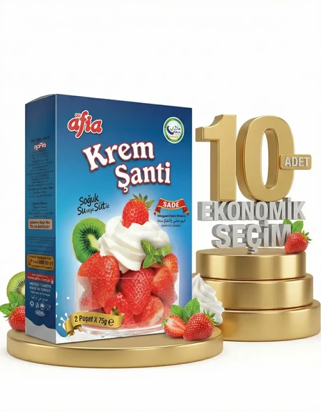 Afia Sade Krem Şanti 10x150 Gr ürün görseli 1