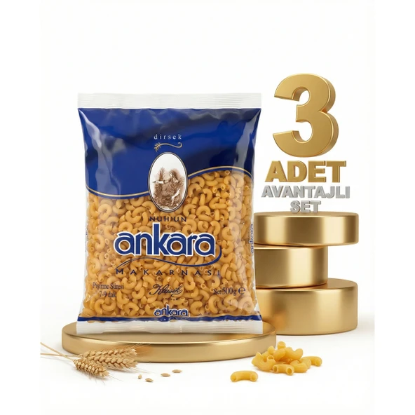 Ankara Makarna Dirsek 3x500 Gr ürün görseli 1